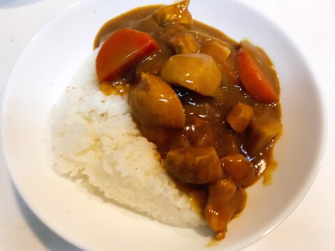 美味しい辛さです☆里芋とササミのマサラカレー